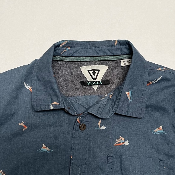 VISSLA Youth Medium Radical ECO Short Sleeve Button Up Shirt - Picture 4 of 6